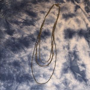 American Eagle layered necklace